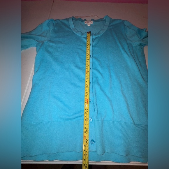 Merona Teal Button-Up Sweater - Picture 8 of 8